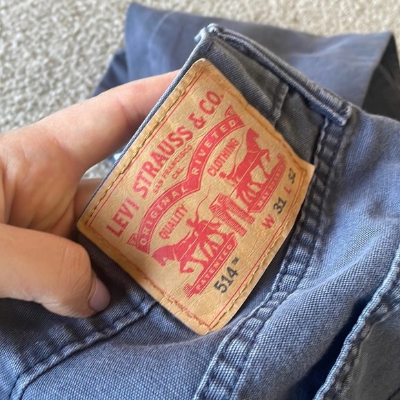 Levi's Men's 514 Graphite Charcoal/Padox Canvas slim fit jean 31 x 32 - Picture 4 of 5